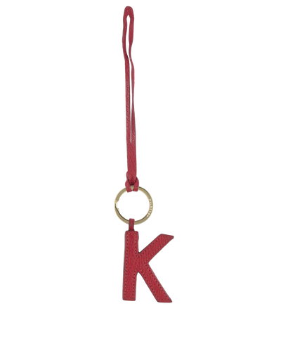 Mulberry K Initial Bag Charm, front view